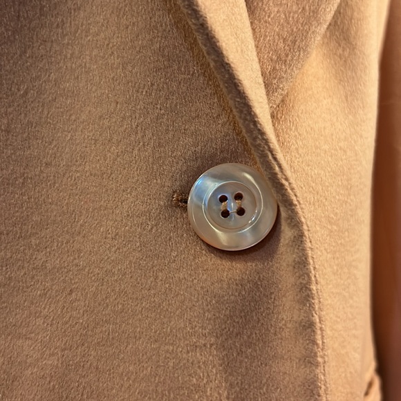 Women's cashmere coral pink Henri Bendel vintage blazer size 10 made in Italy - Picture 4 of 16